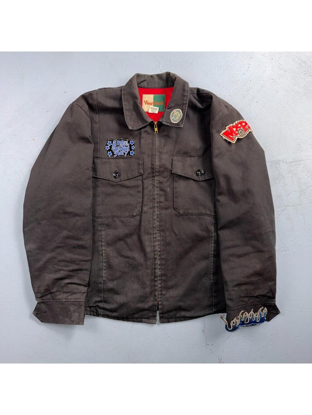 VTG WearGuard Mechanic Work Jacket Workwear New Found Glory Rock Detroit Music